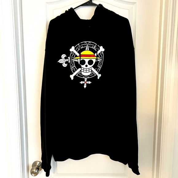 One Piece Kapuzenpullover Jungen - Anime Hoodie Mit Jolly Roger Design